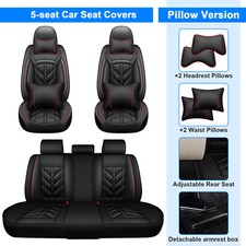 For Nissan Car Seat Cover Frontrear Full Set Seat Protector Pu Leather Seat