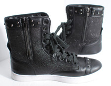 Pastry Love Shoes Women's Size 7.5 High Top Sneaker Lace-Up Studded Round Toe