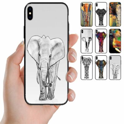 For Samsung Galaxy Note Series Elephant Theme Print Back Case Mobile Phone Cover