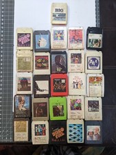 Lot of 26 Vintage Rock  Roll 8-track Tapes Clapton Tull, The Who, Bee Gees D6