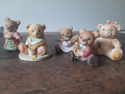Cherished Teddies Hillman & Princess House. 5 Teddy Figuren gebraucht siehe Bilder