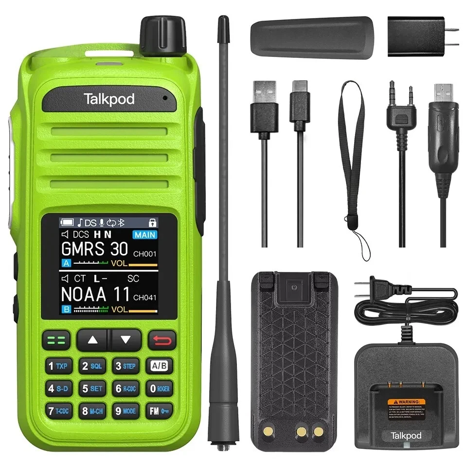 Talkpod A36Plus GMRS/HAM Handheld Two Way Radio Walkie Talkie VHF UHF AIRBAND - Picture 3 of 7