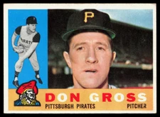 Don Gross 1960 Topps #284 VG/EX NO CREASE