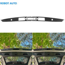3Pcs For Jeep Cherokee 14-18 Real Carbon Fiber Rear Trunk Light Frame Cover Trim