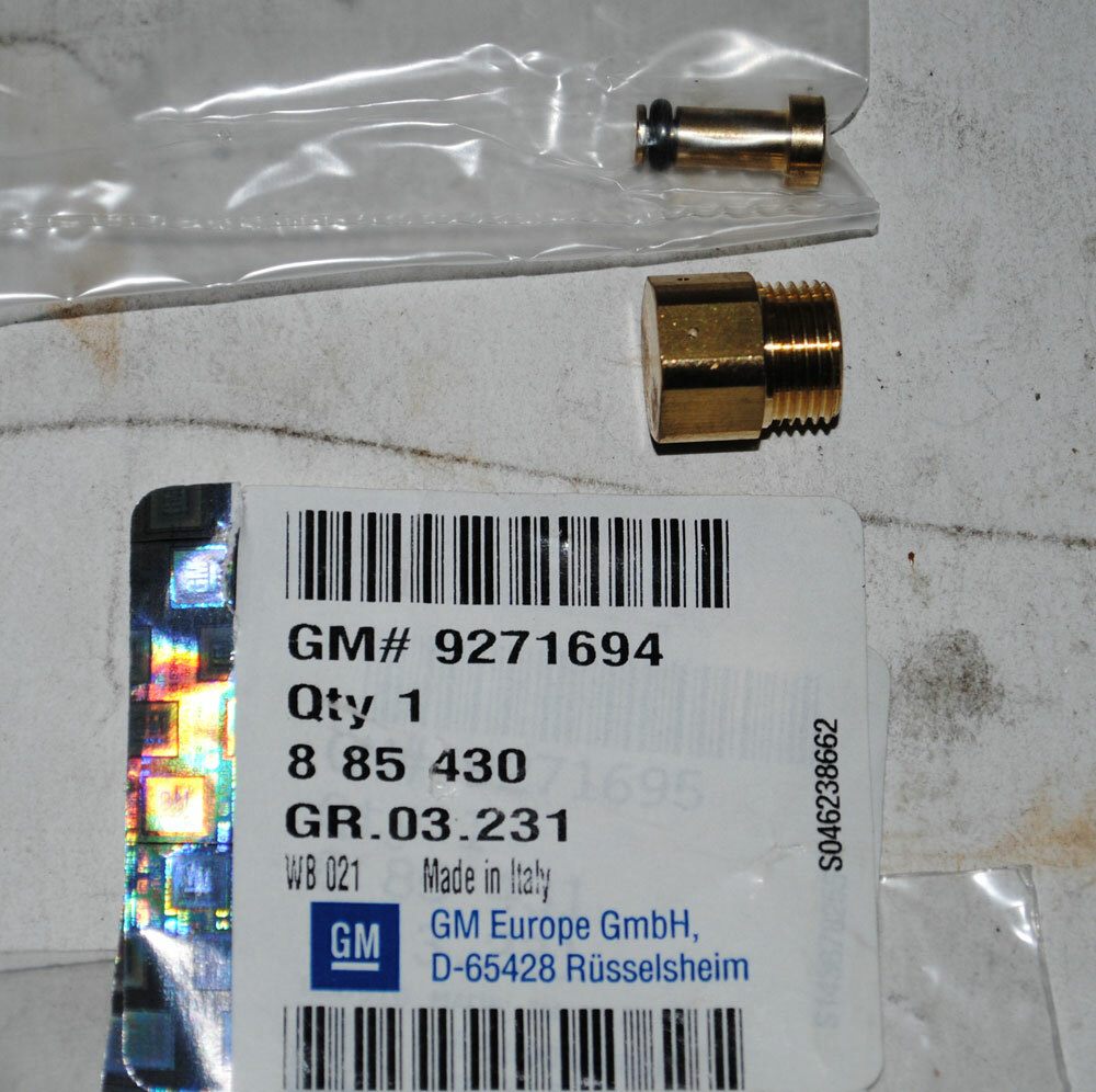 Original Opel Sicherung Regler Hochdruck Gas 9271694 GM 885430 | eBay 