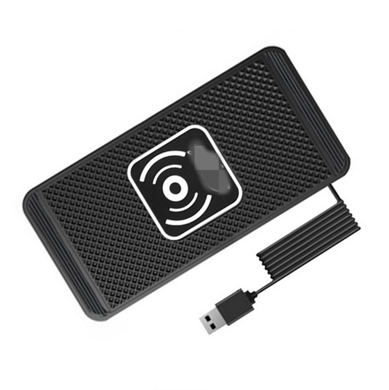 Wireless Charger Pad Car Dashboard Anti-skid Mat Fast Charging Dock Station Pad