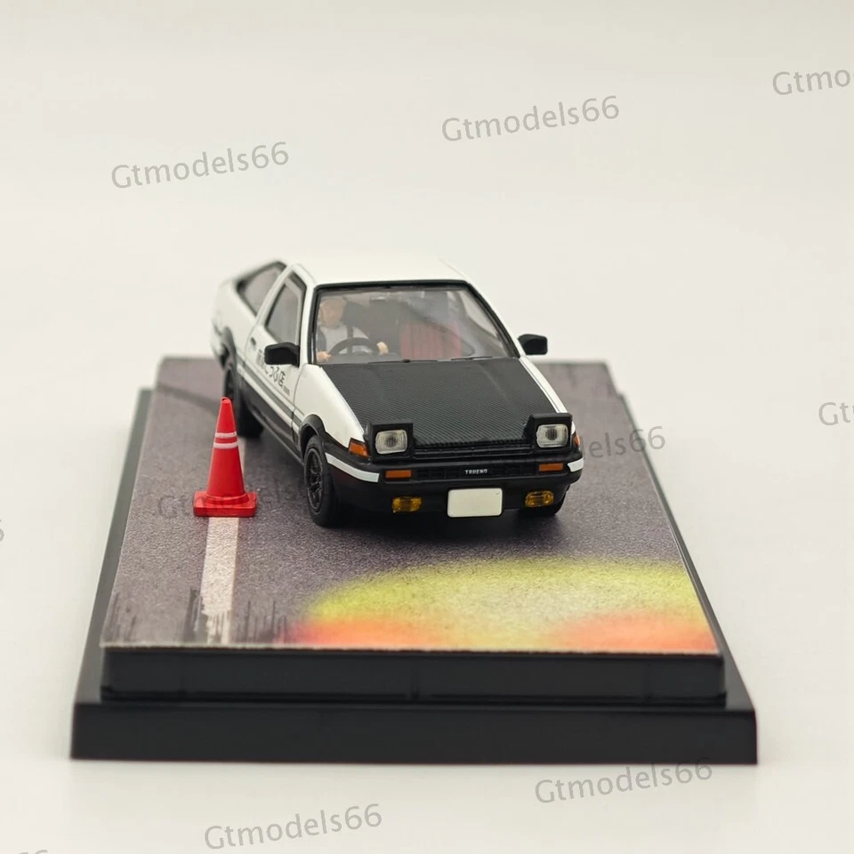 Hobby Japón 1/64 Toyota SPRINTER TRUENO GT APEX AE86 INICIAL D Blanco HJ643008DC Foto 3 de 4