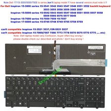 New for Dell 15-3000 3552 3555 3565 3567 5559 5566 7559 7557 US Backlit Keyboard