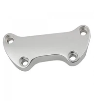 Chrome Top Handlebar Riser Clamp Without Skirt For Harley Davidson 1" Bars 74-15