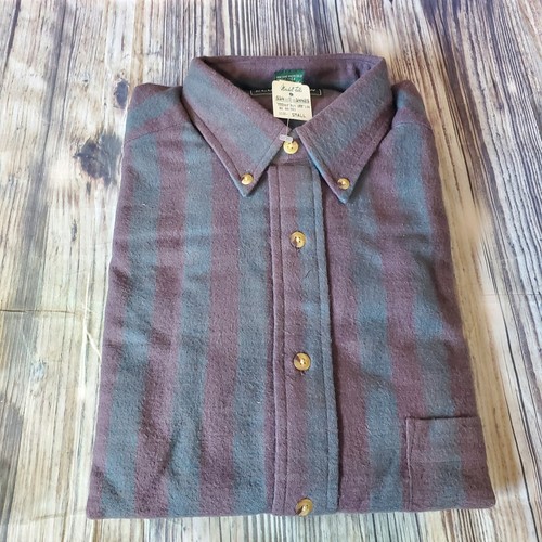 Vtg Club Fellow Flannel Shirt Marshall Fields Small NWT NOS