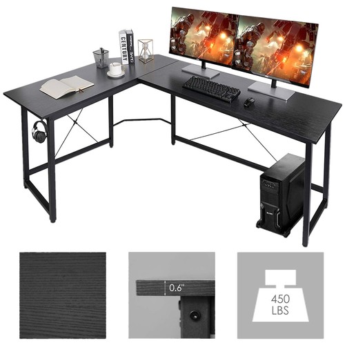 Homfa Escritorio Esquinero Mesas Gaming 170x120cm Mesa Ordenador Escritorio Forma L - Imagen 4 de 30