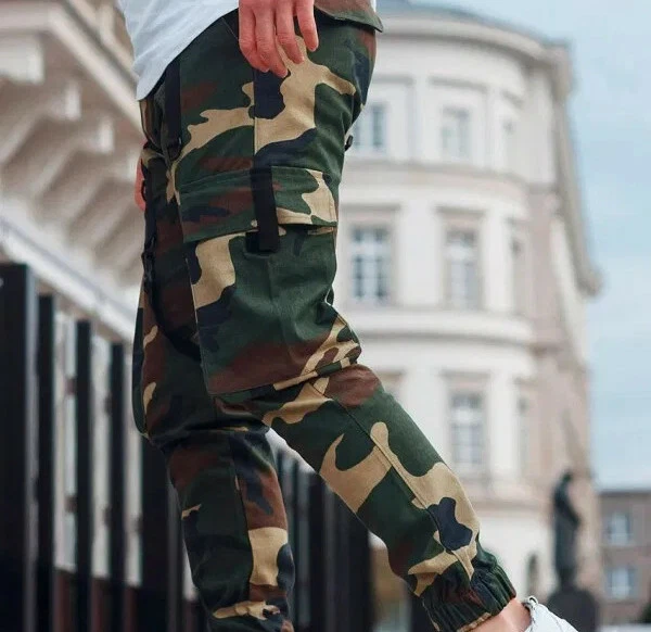 Fashion camouflage deals slim casual pants