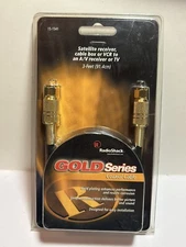 Radio Shack Gold Series Coaxial Cable 3' Satellite receiver cable DVD 15-1541