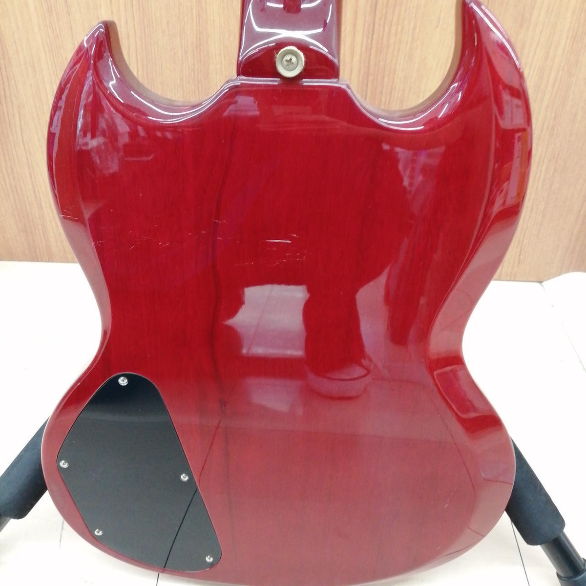 Burny エレキギター SGタイプボディ Amazon | Burny SRSG55 Cherry エレキギター SGタイプ バーニー