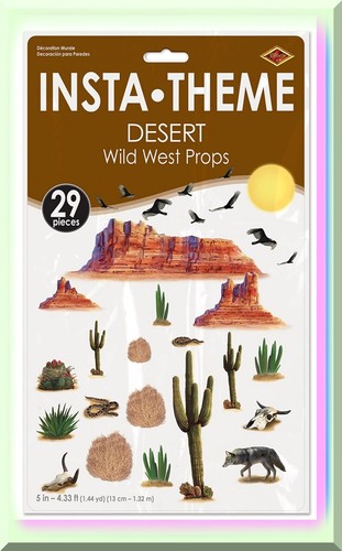 Wild West Desert Dreamscape - Authentic Plastic Photo Backdrops for Western Part - 第 4/7 張圖片