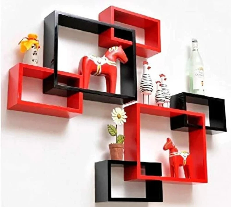 Intersecting Wall Shelves/Book Shelf/Floating Shelves Wall Hanging Wooden Decor
Opens in a new windo