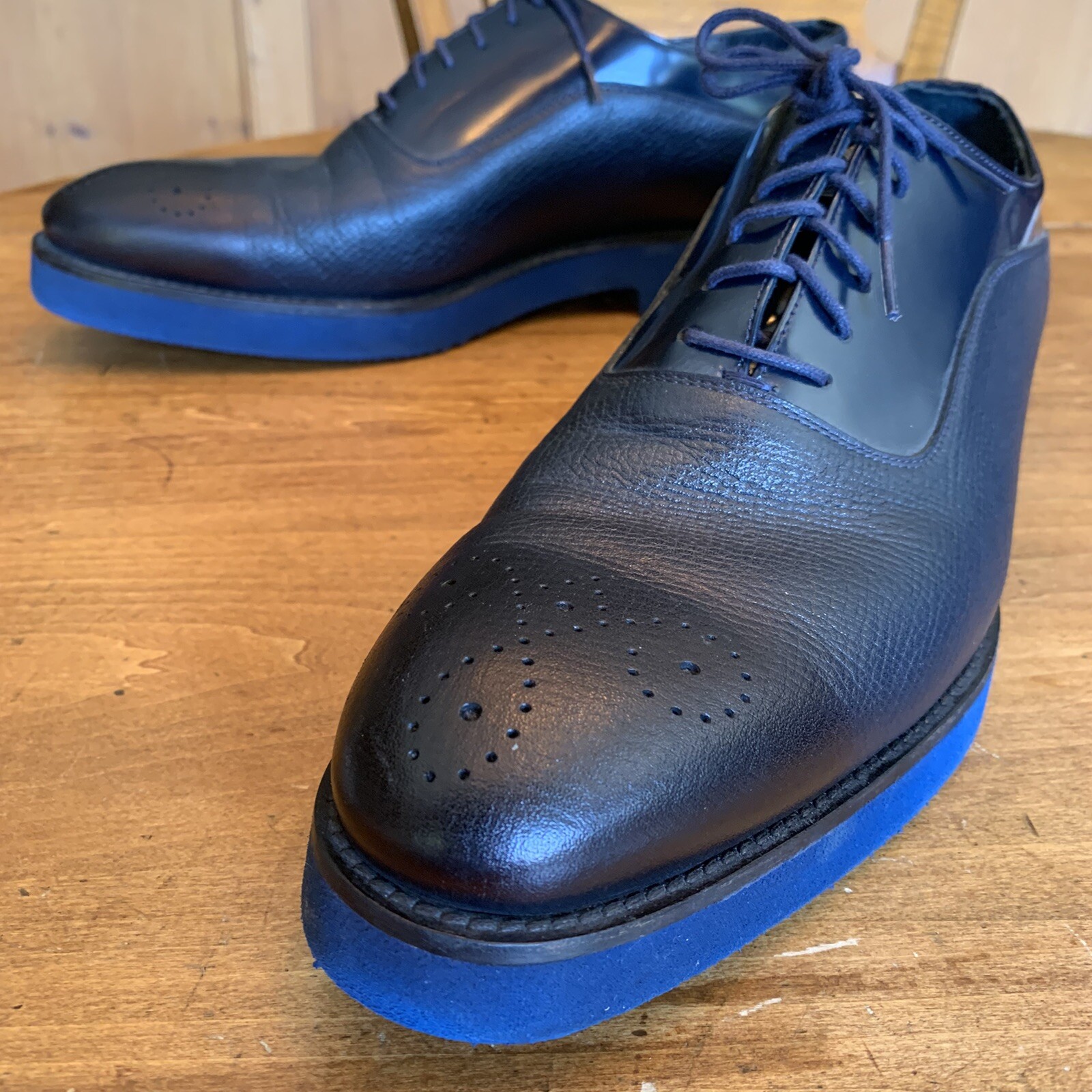 SAOLA Oxford uomo Dapperman blu con suola blu taglia 11 M