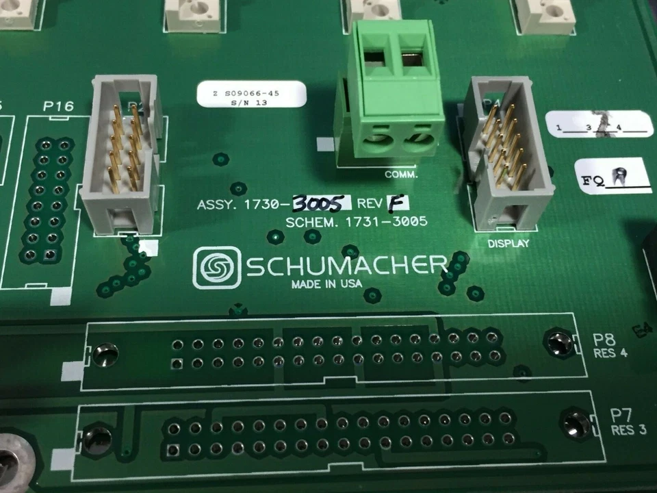 TABLERO PLANO TRASERO SCHUMACHER 1730-3005 REV.F  Foto 2 de 4