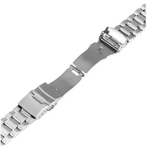 Neu 18 20 22 24 26 mm Edelstahl Metall Armband Massiv Uhr Band Armband - Bild 6 von 14
