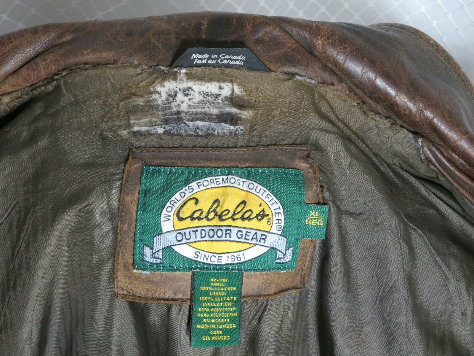 cabelas leather jacket