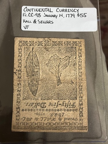 1779 $55 Continental currency FR-98 , very fine - Picture 3 of 4