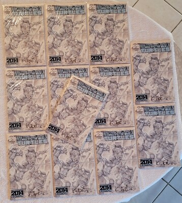 TMNT IDW Comic; SDCC Exclusive B Cover Signed by Kevin E, 1 of 200