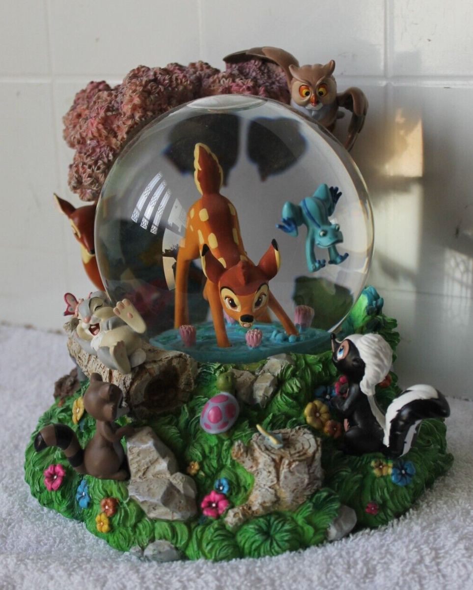 DISNEY STORE EXCLUSIVE BAMBI & FRIENDS SNOWGLOBE WALTZ OF THE