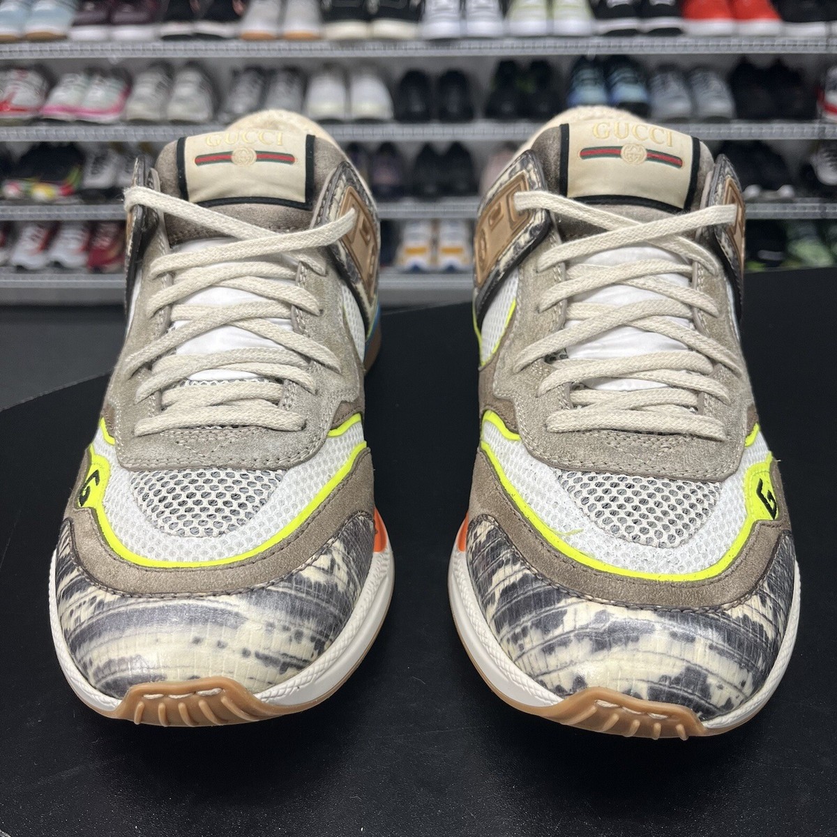 GUCCI / ローカットスニーカー/UK9.5/マルチカラー/592345 Gucci Ultrapace Snakeskin 592345 Men's Size US 9 UK 8.5 | eBay