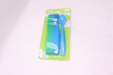  11-Pk Angel of Mine Infant Spoon Flatware BPA Free Green / Blue