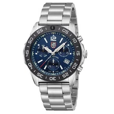Luminox Men's Watch Pacific Diver Swiss Quartz Chrono Blue Dial Bracelet XS.3144