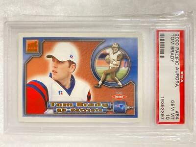 その他 TOM BRADY rc GRADED TOM BRADY ROOKIE 2000 PACIFIC AURORA #84 RC PSA 10 PATRIOTS