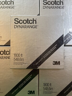 5 Scotch Dynarange 1800ft High Quality Recording Tapes. New! Still Sealed!