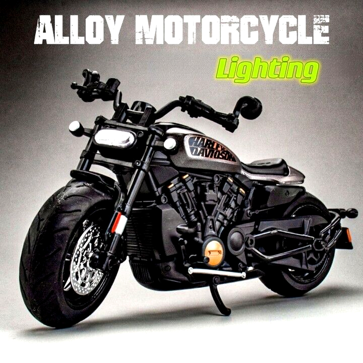 1/12 Harley Davidson Sprotster S Motorcycle Model Diecast Bike Toy