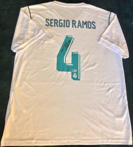 sergio ramos signed shirt