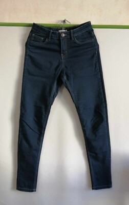 Dunkelblaue Jeans Baumwolle Elasthan Slim Gr.36 Kiabi (2412069)