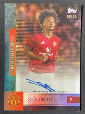 Joshua Zirkzee 2025-26 Topps Manchester United Team Set Auto /25 #AU-IZ