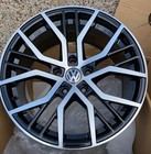4 x 19 VW CADDY 2005 2026 GLOSS BLACK POL SANTIAGO DESIGN 75J ALLOY WHEELS
