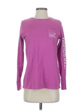 Vineyard Vines Women Purple Long Sleeve T-Shirt XS