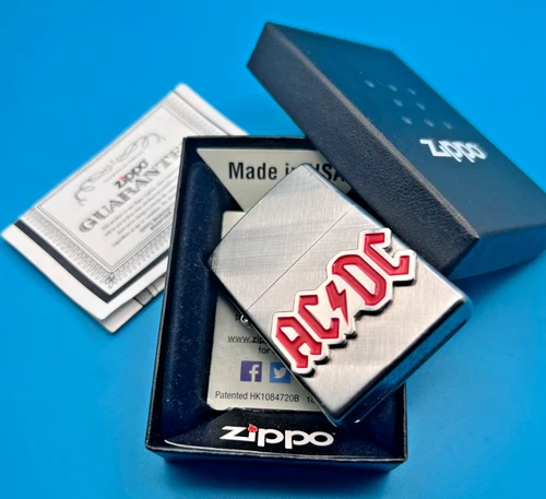 Brand New 22 Zippo Windproof Lighter Awesome Custom LEGENDARY AC~DC Heavy Emblem