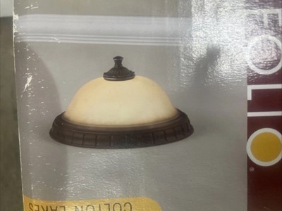 13 in. 2-Light  Bronze Flush Mount Stylish Ceiling Fixture Nos