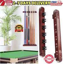 Billiards Pool Stick Holder Wall Mount Rack 6 Sticks Storage Pool Cue Organizer