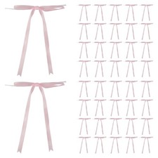 100 Stück Schleifen zum Binden, 12,7 X 17,8 cm, Satinband-Schleifen zum Ver5840