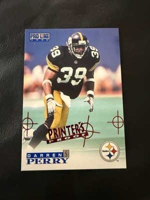 1996 Pro Line Printer s Proof Darren Perry Steelers 306 SSP