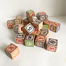 Spanish Language Alphabet Wood Blocks Numbers Wooden Letters Pictures Words