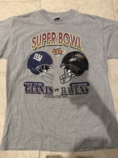 Vintage Fan Super Bowl XXXV 35 Baltimore Ravens New York Giants t-shirt x Large