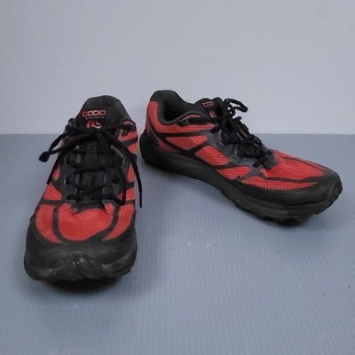 Topo Terraventure 2 Mens Sz 11 Red Black Trail Running Shoes VGUC Nice Vibram
