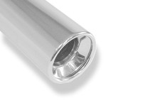 FOX Endschalldämpfer re li je 1x90mm für Nissan Primera P11 Kombi Traveller