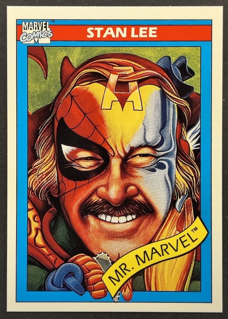 Stan Lee Rookie 1990 Impel Marvel Universe #161 Mr. Marvel Collage