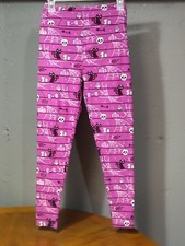 Lularoe OS Witch, Cat, Cobwebs, and Pumpkin Purple Leggings