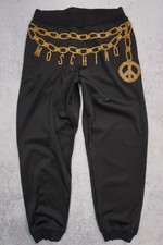 MOSCHINO x H M Black Logo Print Pants Jogg Trousers Sweatpants 38 / US6 2 